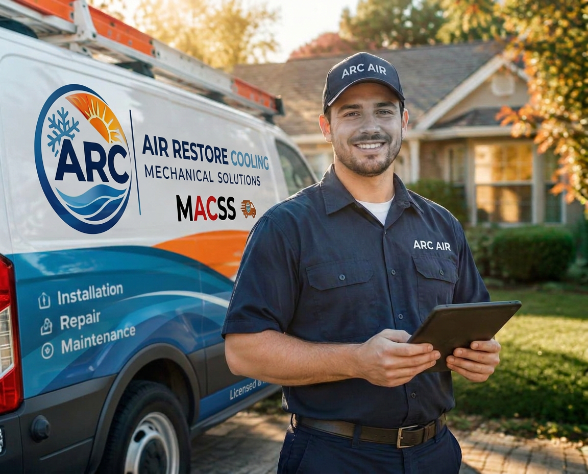 Technician using ARCblu on a tablet